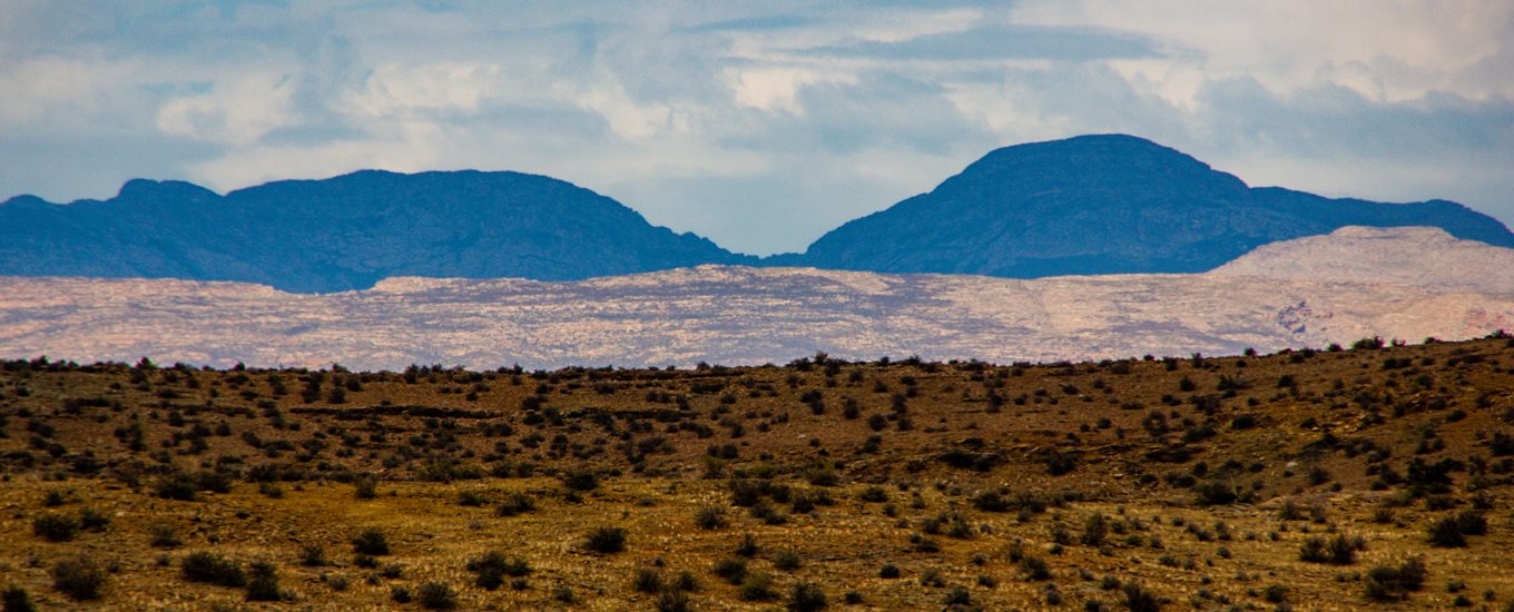 Mountains and fields in Karoo